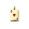 Rack Plating Brass Pendants X1-KK-A268-01G-04-1