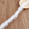 10M Cotton Mesh Pleated Elastic Lace Ribbon OCOR-DR0001-06-1