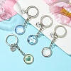 Alloy Glass Keychain KEYC-YW00068-01-4