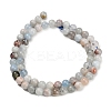 Natural Aquamarine Beads Strands G-F591-29A-6mm-03-4