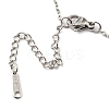 201 Stainless Steel Claw Pendant Necklace with Cable Chains NJEW-Q317-21P-3