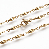304 Stainless Steel Chain Necklaces STAS-P164-22-3