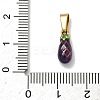 304 Stainless Steel Enamel Fruit Vegetable Charms STAS-F336-02F-G-3