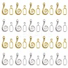 20Pcs 2 Colors Tibetan Style Alloy Hook and Eye Clasps FIND-YW0003-89-1