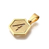 304 Stainless Steel Charms STAS-H227-01G-A-2