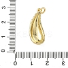 Brass Micro Pave Clear Cubic Zirconia Pendants KK-A273-24G-3