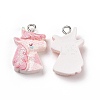 Opaque Resin Pendants X-RESI-J023-14A-1