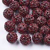 Handmade Polymer Clay Rhinestone Beads RB-S250-12mm-A11-1
