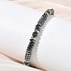 Natural African Turquoise(Jasper) & Non-magnetic Synthetic Hematite Beaded Bracelets for Women BJEW-Z148-03P-05-4