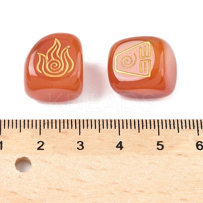 4Pcs 4 Styles Natural Carnelian Display Decorations G-F786-03A-02-1