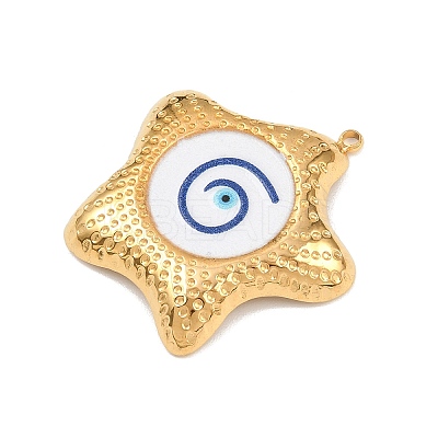 Printed 304 Stainless Steel Pendants STAS-C146-09G-04-1