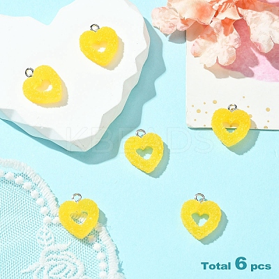 Resin Imitation Candy Pendants FIND-YW0007-37F-1
