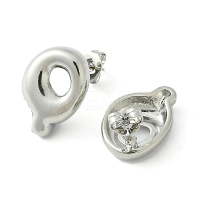 Rack Plating Brass Earrings EJEW-S222-01P-Q-1