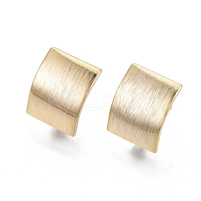 Brass Stud Earring Findings X-KK-N233-018-NF-1