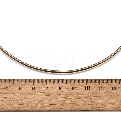Casual Style 304 Stainless Steel Snake Chain Choker Necklaces X-STAS-O037-05G-1