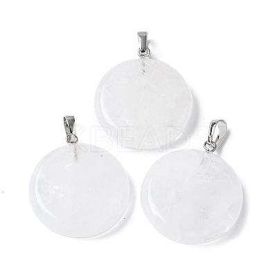 Natural Quartz Crystal Pendants G-A259-04P-06-1