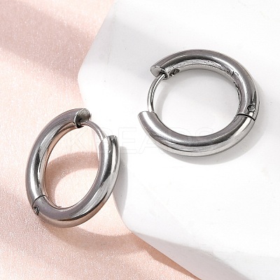 316F Stainless Steel Hoop Earrings EJEW-D341-01D-P-1