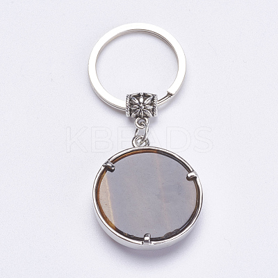 Natural/Synthetic Gemstone Keychain KEYC-G043-B-1