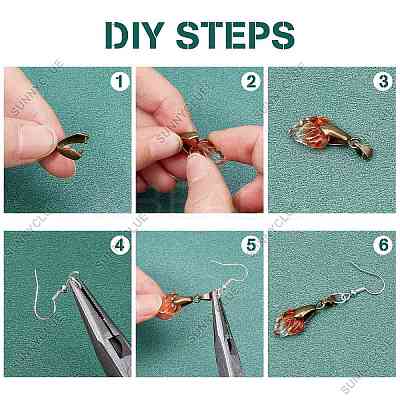 Brass Snap on Bails Set KK-SC0002-58-1