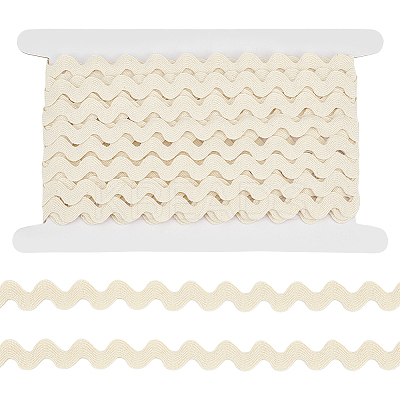 10 Yards Cotton Wave Bending Lace Trim OCOR-AN0001-06-1
