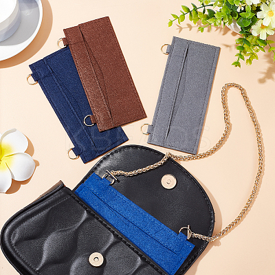 4Pcs 4 Colors Wool Felt Bag Organizer Inserts FIND-WR0007-27B-1