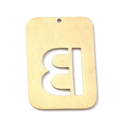 Ion Plating(IP) 304 Stainless Steel Pendants STAS-K216-49B-G-1