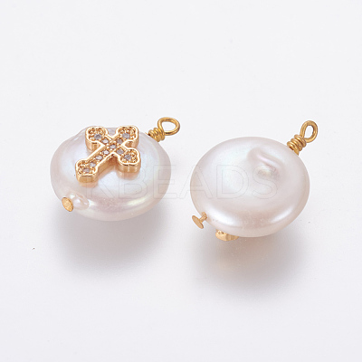 Natural Cultured Freshwater Pearl Pendants PEAR-L027-14-1