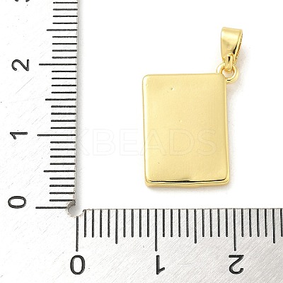 Diamonds Brass Enamel Pendants KK-G517-06G-04-1