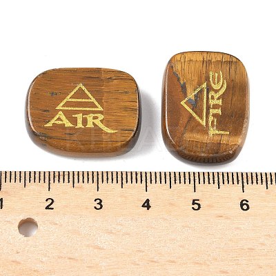 4Pcs 4 Styles Natural Tiger Eye Display Decorations G-F786-02D-06-1
