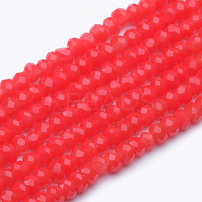 Opaque Glass Beads Strands GLAA-R200-B08-1