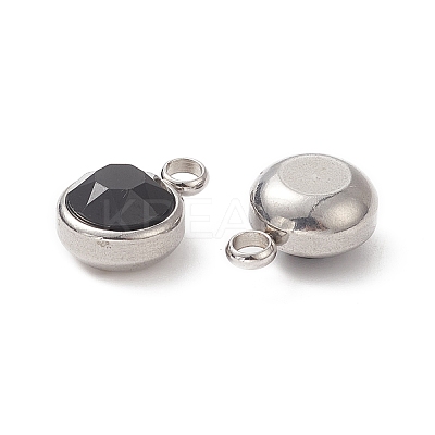 Faceted Glass Charms GLAA-G019-P12-1