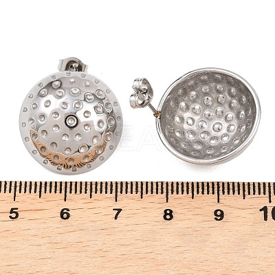 304 Stainless Steel Stud Earrings EJEW-G457-04B-P-1