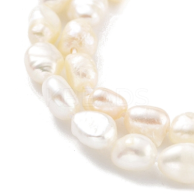 Natural Keshi Pearl Cultured Freshwater Pearl Beads Strands PEAR-P062-25B-1
