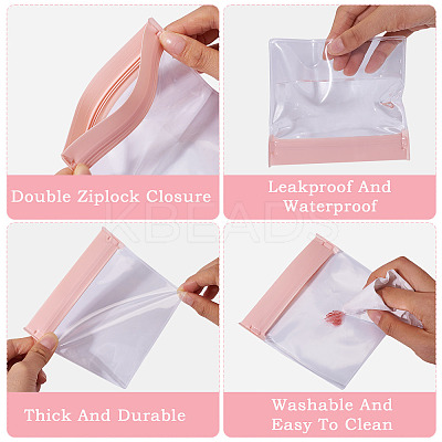 10Pcs Rectangle EVA Resealable Packaging Bags ABAG-TA0001-28D-1