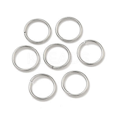 Tarnish Resistant 304 Stainless Steel Open Jump Rings X-STAS-J013-10x1mm-01-1