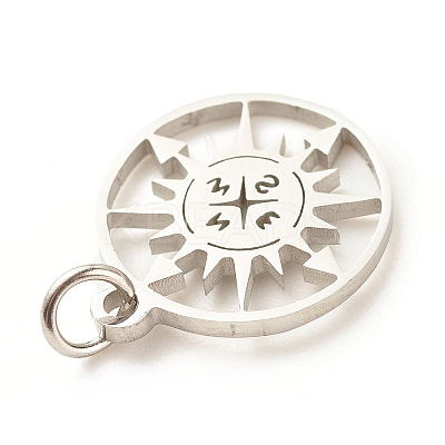 Non-Tarnish 201 Stainless Steel Pendants LS-STAS-G258-03P-1
