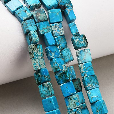 Dyed Natural Imperial Jasper Beads Strands G-F833-A01-01A-1