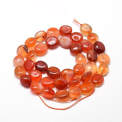 Dyed Natural Carnelian Nuggets Beads Strands G-J336-19-1