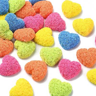 30Pcs Opaque Resin Cabochons RESI-CJ0003-54-1