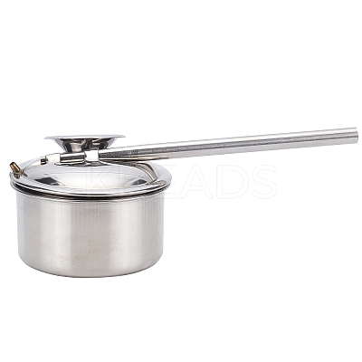 Stainless Steel Blowing Glaze Pot AJEW-WH0120-68A-1