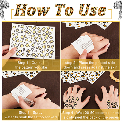 Cool Body Art Removable Temporary Tattoos Stickers MRMJ-WH0075-49-1