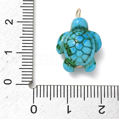 Brass & Resin Pendants RE-CBA9A00-01G-04-1
