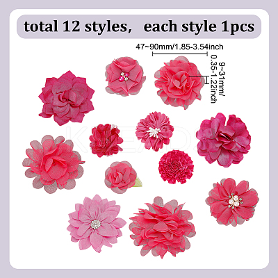 12Pcs Polyester Decorations FIND-WH0816-042C-1