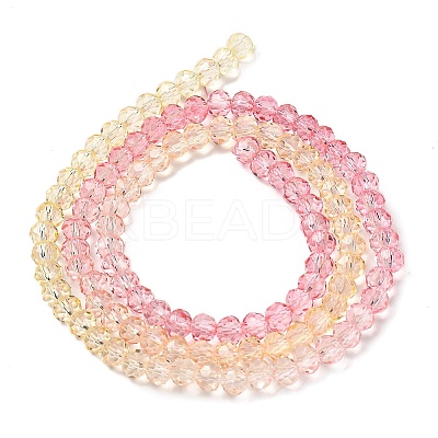 Transparent Painted Glass Beads Strands LS-DGLA-A034-T3mm-A09-1