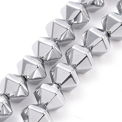 Electroplated Non-magnetic Synthetic Hematite Beads Strands G-G862-01A-1
