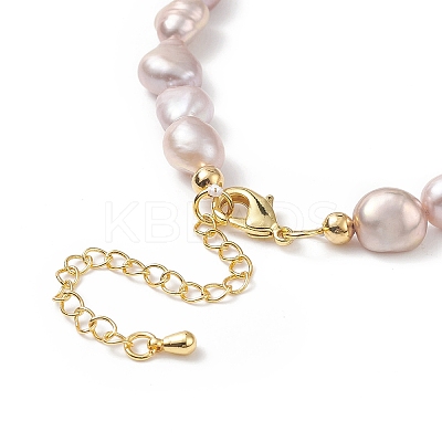 Natural Pearl Beaded Necklaces for Women NJEW-JN04107-02-1