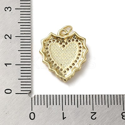 Brass Micro Pave Cubic Zirconia Pendants KK-Q808-25G-1