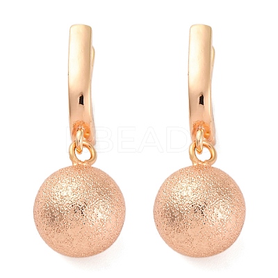 Brass Shimmer Hoop Earrings EJEW-K300-29G-1