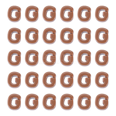 Opaque Acrylic European Beads OACR-TAC0019-006G-1