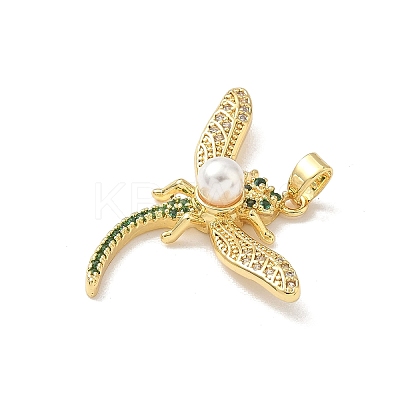 Brass Micro Pave Cubic Zirconia Pendants LS-KK-F905-12G-01-1